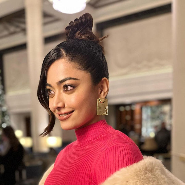 Rashmika Mandanna In Starke Earrings
